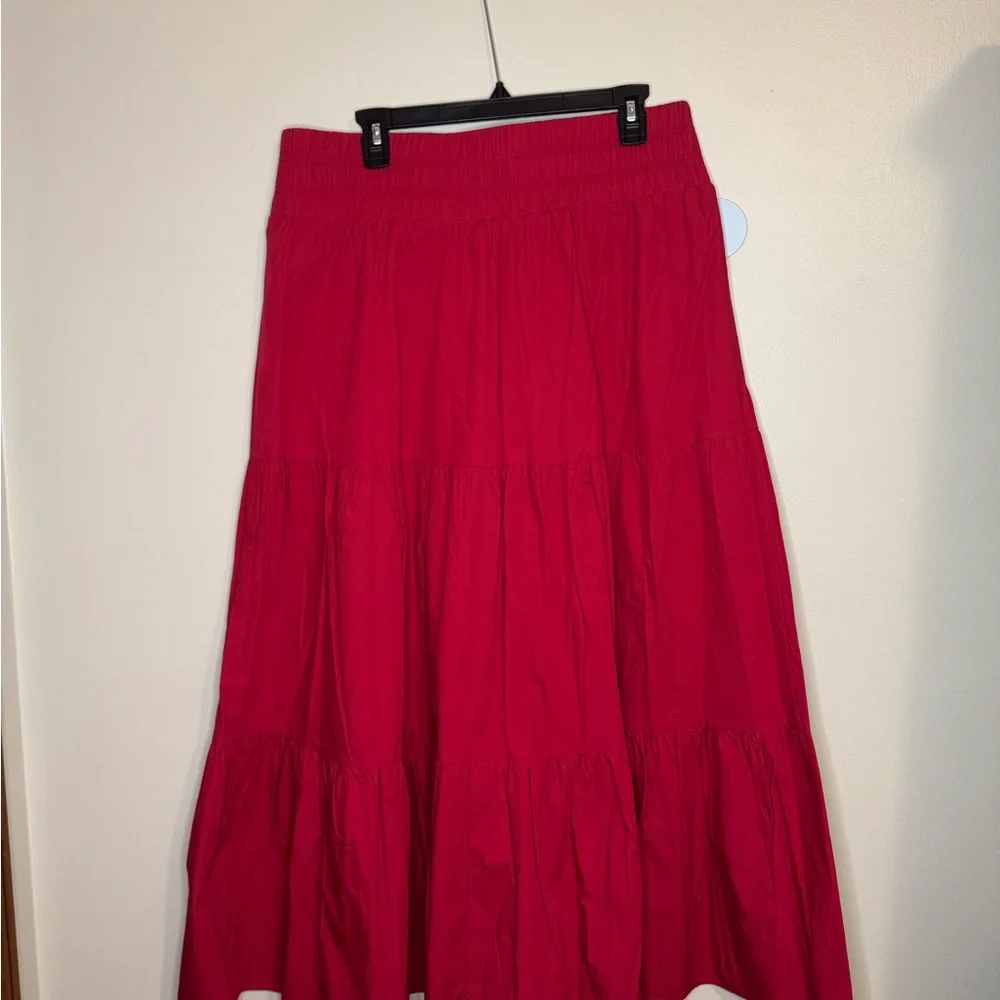 Hill House Home "Florence" Nap Skirt – Victorian Red (NWT) - Picture 2 of 4